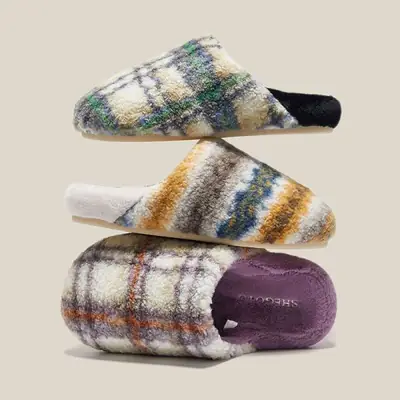 Korean Style Warm Cotton Slippers for Men Women