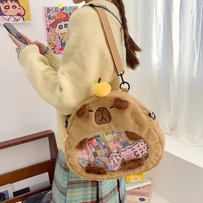 Cute Doll Plush Crossbody Bag for Girls 2024