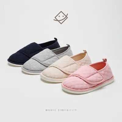 2025 Autumn and Winter New Warm Bag Heel Elderly Windproof and Waterproof Protective Outdoor Velcro Portable Cotton Slippers
