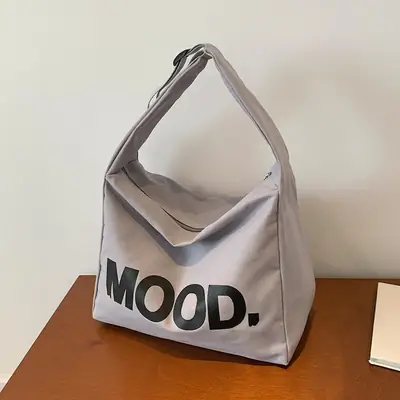 2024 Canvas Mood Shoulder Tote Bag for Women