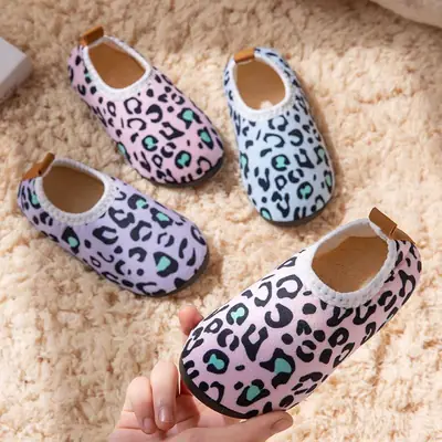 Children's cotton slippers men's and women's autumn and winter home children's baby bag heel thick warm non-slip soft bottom cotton shoes