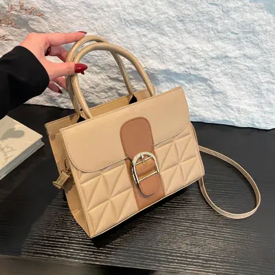 Green Quilted Women's Shoulder Crossbody Bag