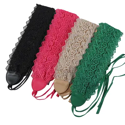 Lace Waist Belt for Women with Elegant Strap