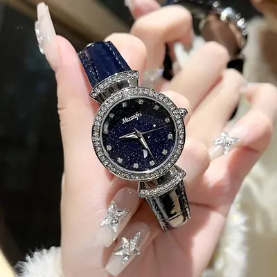 Blue Sand Stone Gimono Women's Watch Waterproof High-end