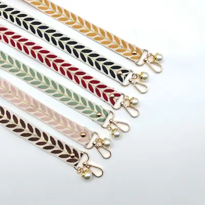 Mobile Phone Lanyard with Pearl Pendant & Adjustable Strap