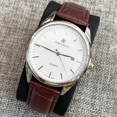 Brown Men's Quartz Watch Waterproof Casual Belt