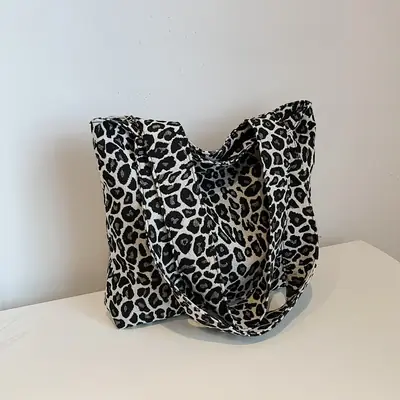 Women Leopard Print Tote Bag 2024