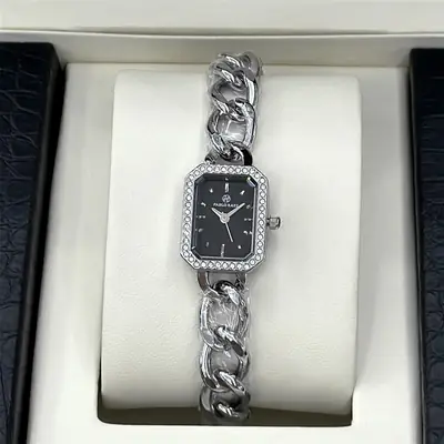 Golden Rhinestone Bracelet Watch for Women