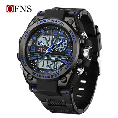O'Fani Multifunctional Sports Watch Black Waterproof