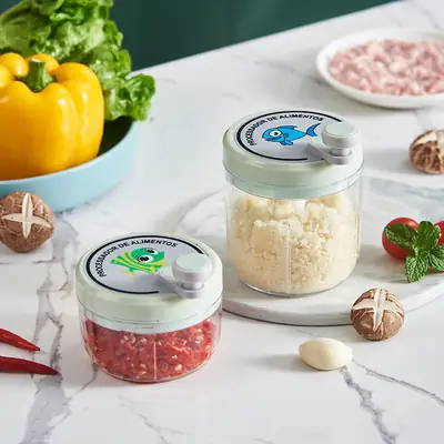 Cartoon Mini Garlic Masher Machine for Meat Grinding
