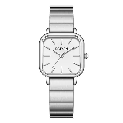 Women's Stainless Steel Watch with Silver Dial