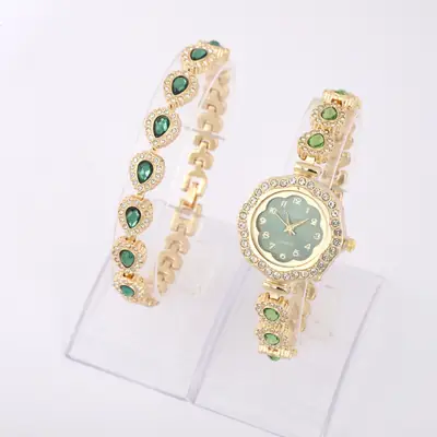 High-End, Exquisite, Simple, Fashionable, Niche, Light Luxury, Round Dial, Flower-Shaped Outline Women's Quartz Watch