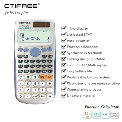Cross-border fx991esplus2nd function calculator student scientific calculator matrix complex solution equation logo
