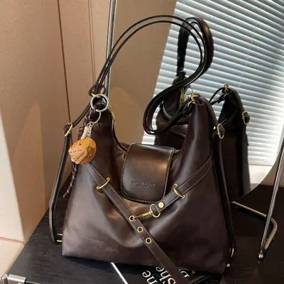 High-end Retro Women's Shoulder Bag 2024 New