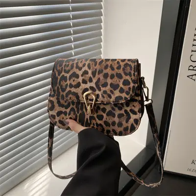 Leopard Print Shoulder Crossbody Bag for Women