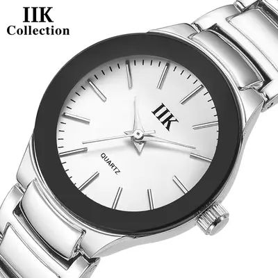 IIK Classic Black Round Waterproof Men's Watch