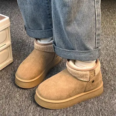 Women's Fleece-Lined Winter Snow Boots Tan