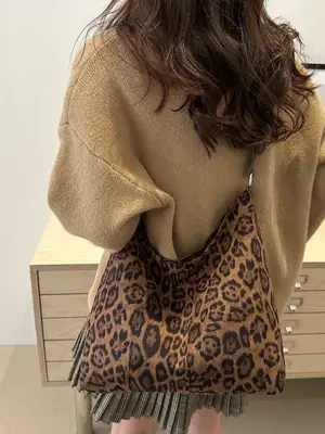 Leopard Print Women's Shoulder Crossbody Bag 2024