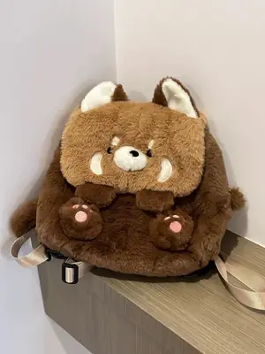 Cute Cartoon Raccoon Shoulder Bag for Girls