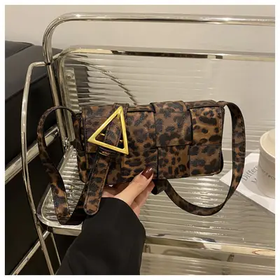 Women Leopard Print Crossbody Bag 2024 New Style