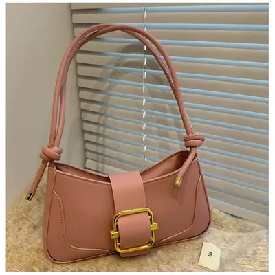 Women's Pink Rhinestone Bow Crossbody Bag