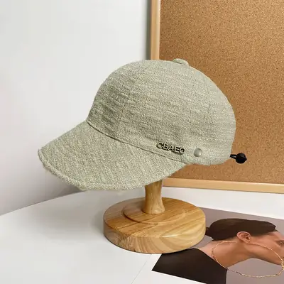 Women's Black Wide Brim Warm Cap 540cm