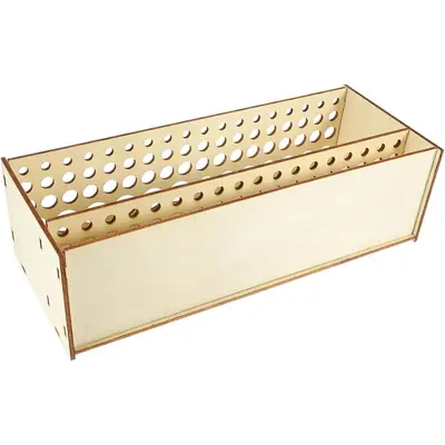 Vertical Detachable Wooden Storage Rack for Cosmetics Brushes