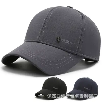 Men's Navy Blue Baseball Cap Cold Proof Winter Warm Clothing