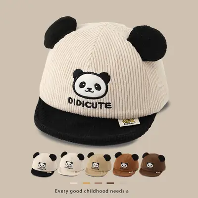 Baby Panda Beanie Cap for Boys Spring Autumn Winter
