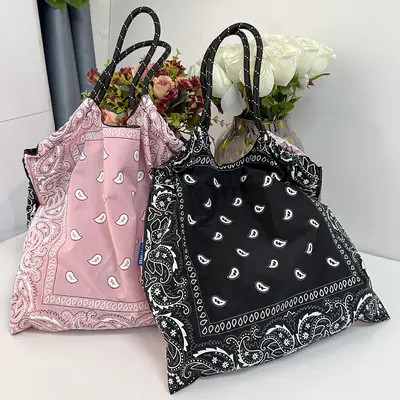 Nylon Shoulder Bag Same Print Same Style