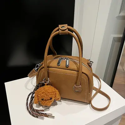 Women's 2025 Winter Casual Shell Shoulder Bag Brown
