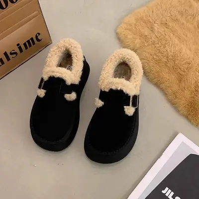 Women Fleece Lined Snow Boots Brown 2025