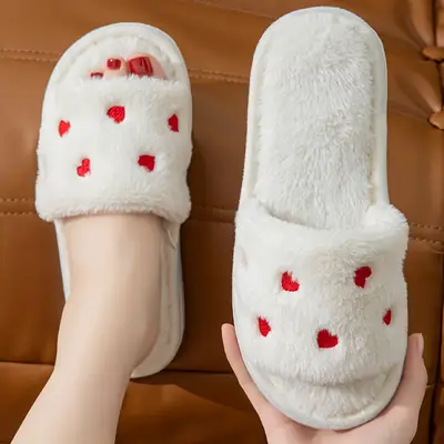 Autumn and Winter Cotton Slippers Summer Linen Cotton Linen Slippers Women's Home Indoor Non-slip Couple Sandals Factory Women's Small Love