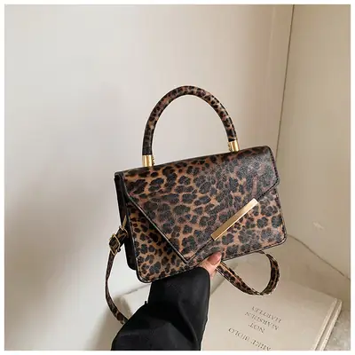 Leopard Print Women's Shoulder Bag 2024 Autumn Winter