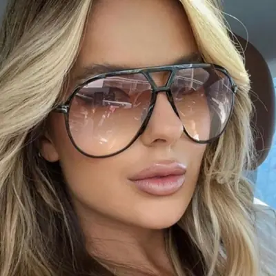 Aviator Sunglasses Black Mirror 2025 Women