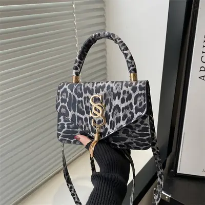Leopard Print Shoulder Bag for Women 2024