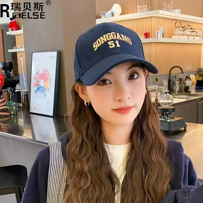 Korean-style Embroidered Baseball Cap Women Winter Casual