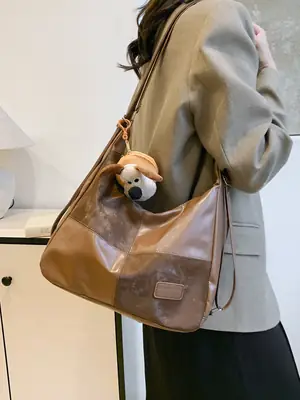 Women's Multifunctional Tote Bag Brown Leather