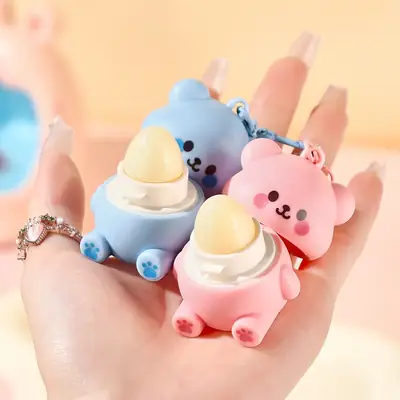 Jiao Bear Colorless Lip Balm for Kids