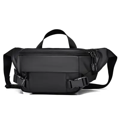 Black Multi-Functional Sports Chest Bag Shoulder Crossbody