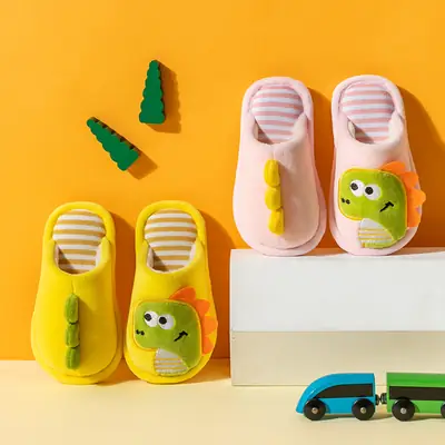 Children's Cotton Slippers 2025 Cute Autumn and Winter Boys and Girls Baby Home Indoor Non-Slip Warm Cotton Shoes Winter