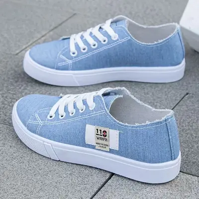 Canvas Shoes Women's Autumn 2024 New Women's Shoes Spring White Shoes Student Shoes Sports Flat Single-layer Shoes Sneakers