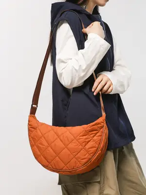 Crossbody Bag Rhombus Dumpling Pattern 2024 Cotton