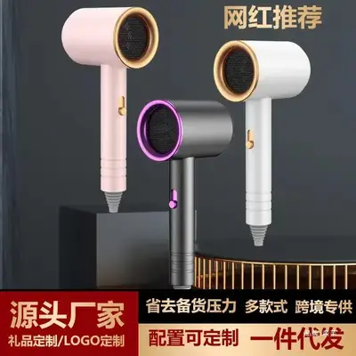 High Power Hair Dryer with Blue Light & Cold Wind