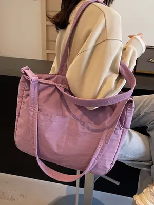 Light Pink Crossbody Tote Bag for Women Autumn Winter