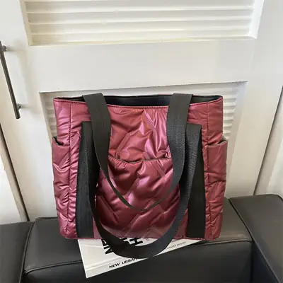 Black Korean Style Rhomboid Tote Bag for Women