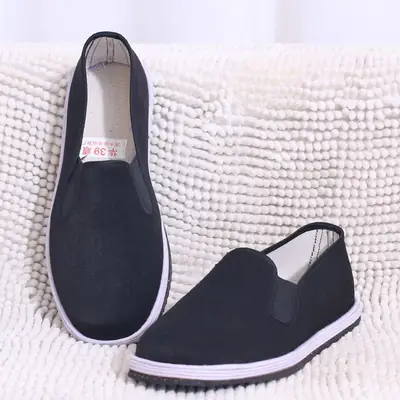 Women Slip-On Casual Shoes Black White 2025