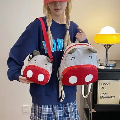 Cute Pig Design Shoulder Crossbody Bag for Women