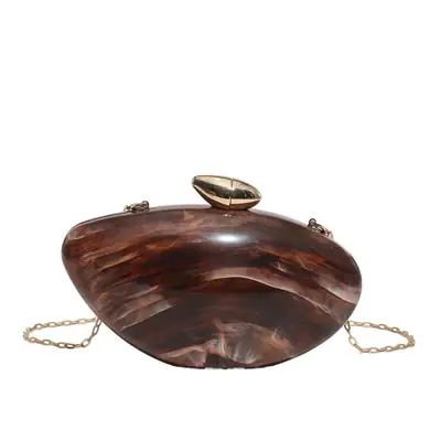 Golden Glass Crossbody Bag for Women Elegant Evening Accessory