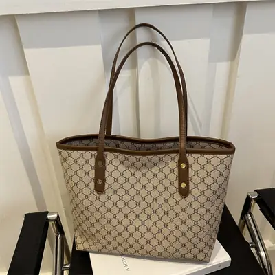 Vintage Printed Women's Tote Bag 2024 New